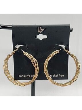 Gold Hoops G by Gennaro Earrings